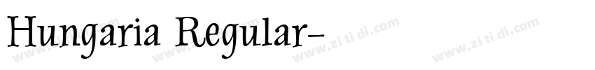 Hungaria Regular字体转换
